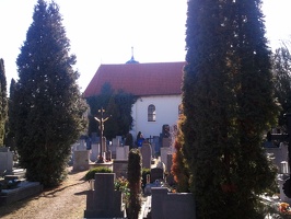 Kostel Levý Hradec - hřbitov