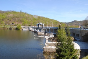 Vodní nádrž Slapy s přehradou