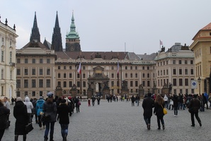 Pražský hrad z Hradčanského náměstí