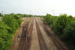 Železniční trať u Zentivy