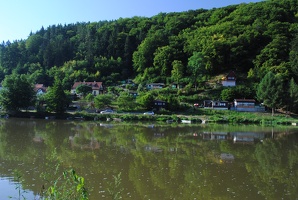 Pohled na řeku Sázavu od Pikovic