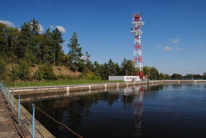Horní nádrž přečerpávací vodní elektrárny Štěchovice