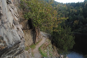 Výhled na Vltavu ze skalní cesty z Třebenic do Štěchovic