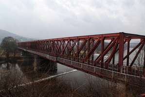 Most přes Berounku mezi Černošicemi a Všenory