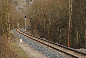 Železniční trať v Prokopském údolí