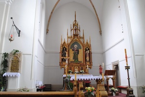 Interiér kostela svatého Jakuba Staršího ve Stodůlkách