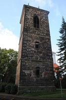 Věž zvonice u kostela svatého Gotharda v Českém Brodě