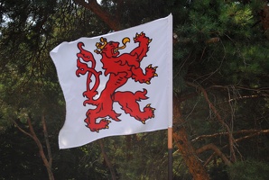 Vlajka na skalní rozhledně Hlavatice