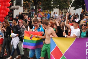 Průvod Prague Pride 2014 na Václavském náměstí