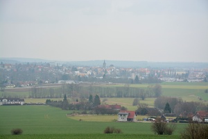 Výhled na Jičín z obce Rybníček