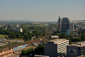 Výhled na Brno z věže katedrály svatého Petra a Pavla