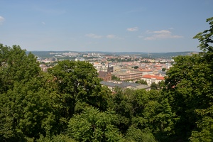 Výhled na Brno z hradu Špilberk