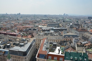 Výhled na Vídeň z katedrály svatého Štěpána