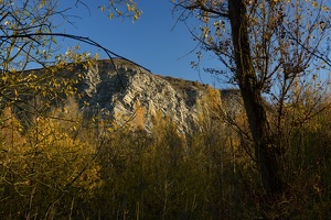 Výhled na skály z Prokopského údolí