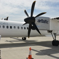 Bombardier AirBaltic na letišti Praha