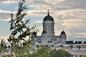 Katedrála na Senaatintori od Uspenski katedrály Helsinky