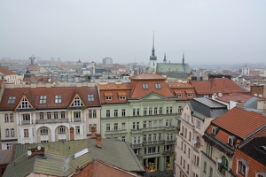 Výhled z věže Staré radnice na Brno