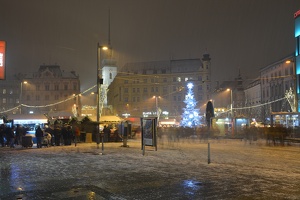 Vánoční trhy na náměstí Svobody v Brně
