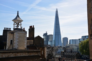 Výhled na moderní Londýn z Tower of Lodnon