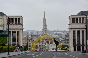 Výhled na Brusel od Královského paláce